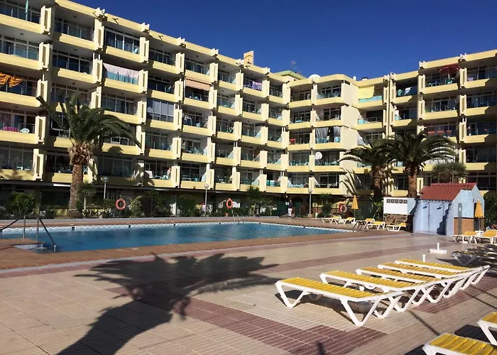 Central Apartment Overlooking Yumbo Centre With Heated Pool Maspalomas  acceptant les animaux